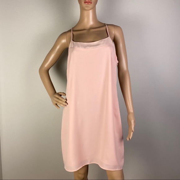NEW CYNTHIA STEFFE PINK RACERBACK SLIP DRESS - Picture 2 of 6